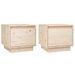 Tables de chevet 2 pcs 35x34x32 cm Bois de pin solide - Photo n°2