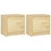Tables de chevet 2 pcs 40x30,5x40 cm Bois de pin massif 2 - Photo n°1