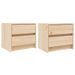 Tables de chevet 2 pcs 40x31x35,5 cm bois de pin massif - Photo n°1