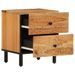 Tables de chevet 2 pcs 40x33x46 cm Bois d'acacia massif - Photo n°4