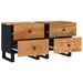 Tables de chevet 2 pcs 40x33x46 cm Bois d'acacia massif - Photo n°8