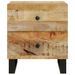 Tables de chevet 2 pcs 40x33x46 cm Bois de manguier solide - Photo n°3