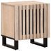 Tables de chevet 2 pcs 40x33x46 cm bois manguier massif blanchi - Photo n°2