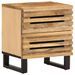 Tables de chevet 2 pcs 40x33x46 cm bois massif de manguier brut - Photo n°2