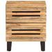 Tables de chevet 2 pcs 40x33x46 cm bois massif de manguier brut - Photo n°3