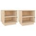 Tables de chevet 2 pcs 40x34x40 cm Bois de pin solide - Photo n°2