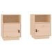 Tables de chevet 2 pcs 40x34x55 cm Bois de pin massif - Photo n°2