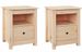 Tables de chevet 2 pcs 40x35x49 cm Bois de pin massif - Photo n°1