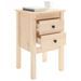 Tables de chevet 2 pcs 40x35x61,5 cm Bois de pin massif - Photo n°4