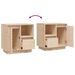 Tables de chevet 2 pcs 50x34x50 cm Bois de pin massif - Photo n°10