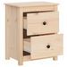 Tables de chevet 2 pcs 50x35x61,5 cm Bois de pin massif - Photo n°6