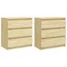 Tables de chevet 2 pcs 60x36x64 cm Bois de pin massif - Photo n°1