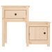 Tables de chevet 2 pcs 79,5x38x65,5 cm Bois de pin massif - Photo n°5