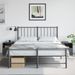 Tables de chevet 2 pcs anthracite 34,5x39x44 cm acier - Photo n°1