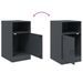 Tables de chevet 2 pcs anthracite 34,5x39x62 cm acier - Photo n°10