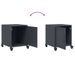 Tables de chevet 2 pcs anthracite 36x39x43,5 cm acier - Photo n°9