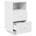 Tables de chevet 2 pcs avec 2 tiroirs blanc 36x36x68 cm - Photo n°6