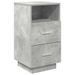 Tables de chevet 2 pcs avec 2 tiroirs gris béton 36x36x68 cm - Photo n°6