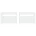 Tables de chevet 2 pcs avec LED Blanc 60x35x40 cm - Photo n°4