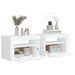 Tables de chevet 2 pcs avec LED Blanc 60x35x40 cm - Photo n°7