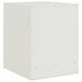 Tables de chevet 2 pcs blanc 34,5x39x44 cm acier - Photo n°9