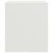 Tables de chevet 2 pcs blanc 34,5x39x44 cm acier - Photo n°8