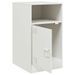 Tables de chevet 2 pcs blanc 34,5x39x62 cm acier - Photo n°6