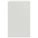 Tables de chevet 2 pcs blanc 34,5x39x62 cm acier - Photo n°8