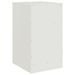 Tables de chevet 2 pcs blanc 34,5x39x62 cm acier - Photo n°9