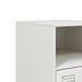 Tables de chevet 2 pcs blanc 34,5x39x62 cm acier - Photo n°11