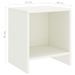 Tables de chevet 2 pcs Blanc 35x30x40 cm Bois de pin massif - Photo n°7