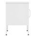 Tables de chevet 2 pcs Blanc 35x35x51 cm Acier - Photo n°5