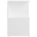 Tables de chevet 2 pcs Blanc 35x35x55 cm - Photo n°5