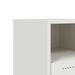 Tables de chevet 2 pcs blanc 36x39x43,5 cm acier - Photo n°11