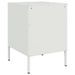 Tables de chevet 2 pcs blanc 36x39x50,5 cm acier - Photo n°8