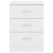 Tables de chevet 2 pcs Blanc 38 x 35 x 56 cm - Photo n°4