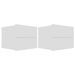 Tables de chevet 2 pcs Blanc 40 x 30 x 30 cm - Photo n°1