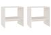 Tables de chevet 2 pcs Blanc 40x30,5x40 cm Bois de pin massif - Photo n°1