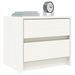 Tables de chevet 2 pcs blanc 40x31x35,5 cm bois de pin massif - Photo n°3