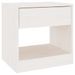 Tables de chevet 2 pcs Blanc 40x31x40 cm Bois de pin massif - Photo n°6