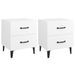 Tables de chevet 2 pcs Blanc 40x35x47,5 cm - Photo n°2