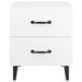 Tables de chevet 2 pcs Blanc 40x35x47,5 cm - Photo n°4