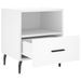 Tables de chevet 2 pcs blanc 40x35x47,5 cm bois d’ingénierie - Photo n°5