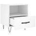 Tables de chevet 2 pcs blanc 40x35x47,5 cm bois d’ingénierie - Photo n°5