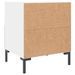 Tables de chevet 2 pcs blanc 40x35x47,5 cm bois d’ingénierie - Photo n°9