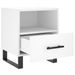 Tables de chevet 2 pcs blanc 40x35x47,5 cm bois d’ingénierie - Photo n°5