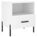 Tables de chevet 2 pcs blanc 40x35x47,5 cm bois d’ingénierie - Photo n°6