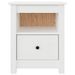 Tables de chevet 2 pcs Blanc 40x35x49 cm Bois de pin massif - Photo n°6