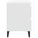 Tables de chevet 2 pcs Blanc 40x35x50 cm - Photo n°6