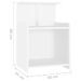 Tables de chevet 2 pcs Blanc 40x35x60 cm - Photo n°7